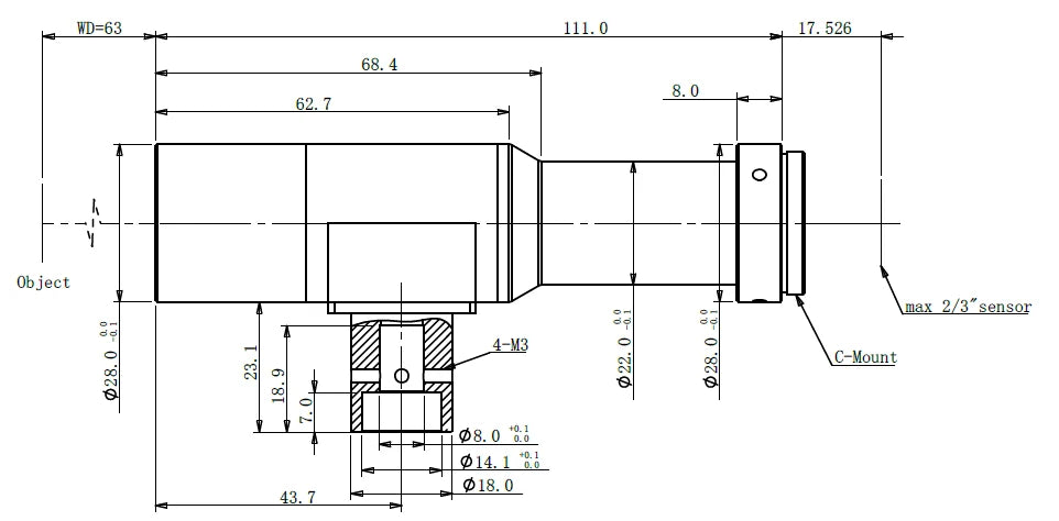 LS-TCL-0797 dimensions (mm)