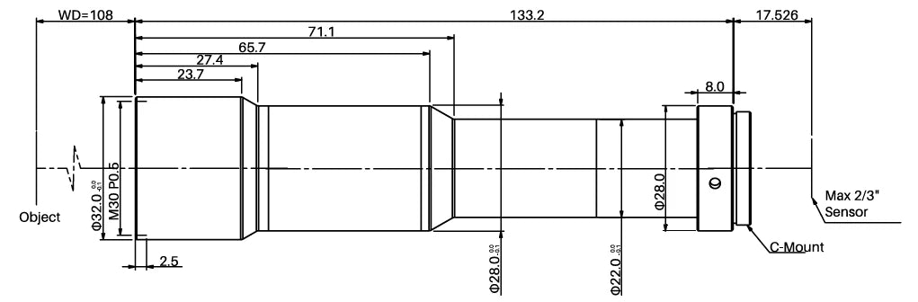 LS-TCL-0757 dimensions (mm)