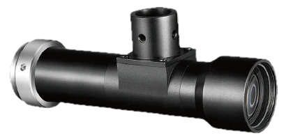 Object-side telecentric lens, 0.6x, 150 mm WD, 2/3", coaxial light port