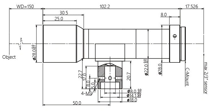 LS-TCL-0772 dimensions (mm)