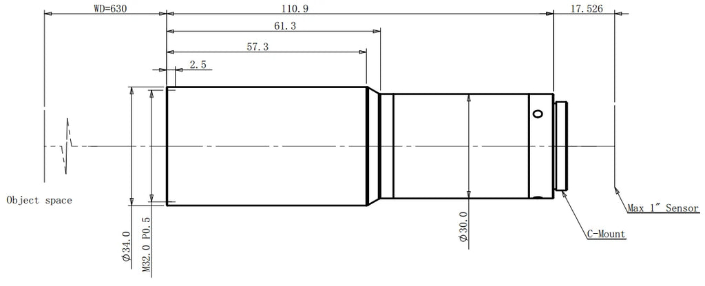 LS-TCL-0677 dimensions (mm)