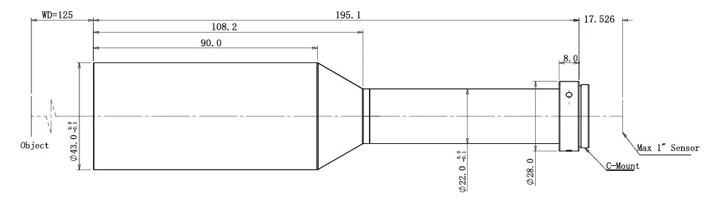LS-TCL-0687 dimensions (mm)