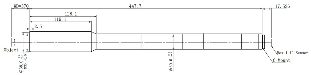 LS-KY-1-370 dimensions (mm)