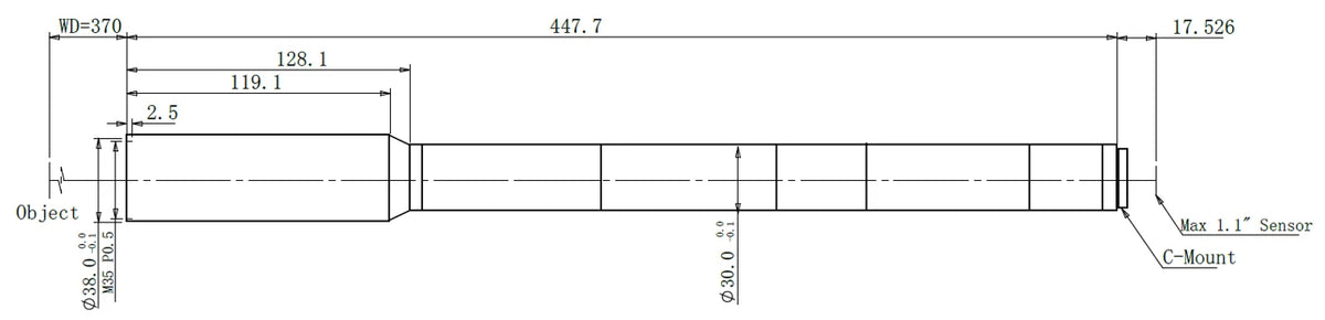 LS-KY-1-370 dimensions (mm)