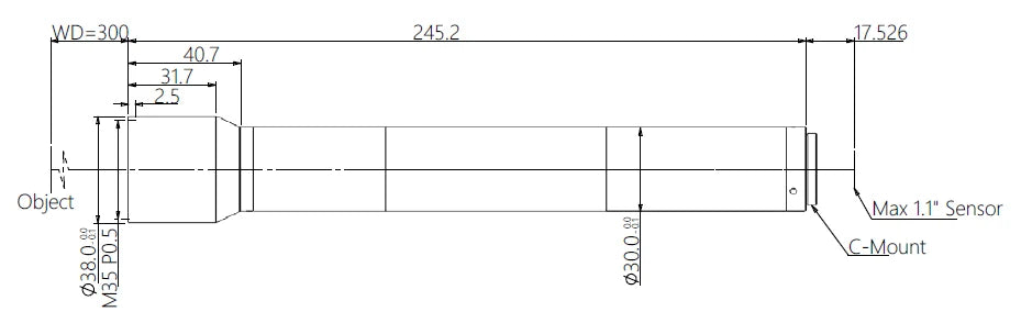 LS-KY-07-300 dimensions (mm)
