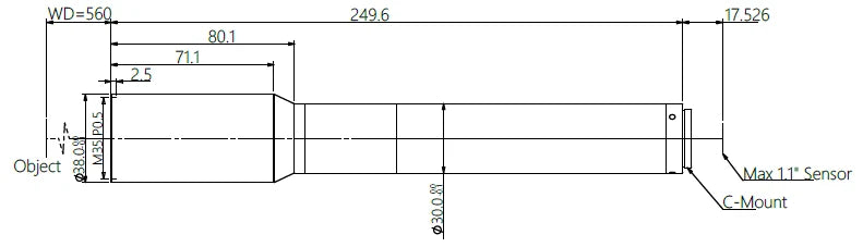 LS-KY-035-560 dimensions (mm)