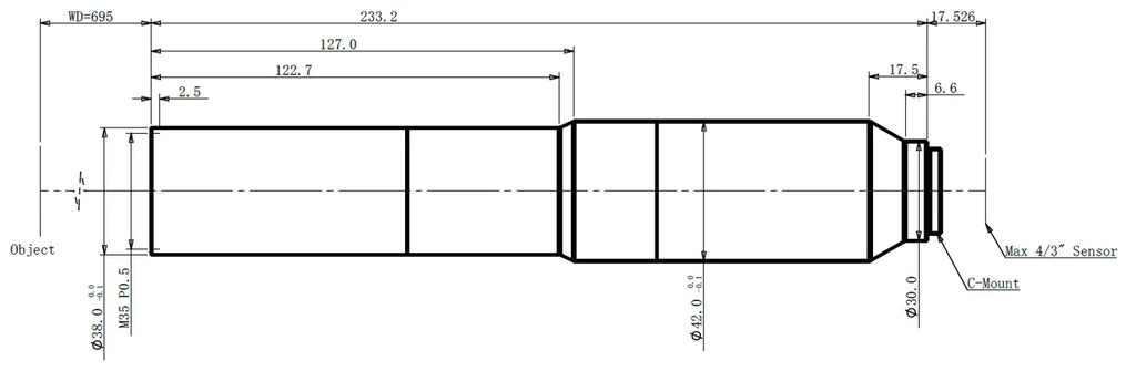 LS-TCL-0683 dimensions (mm)