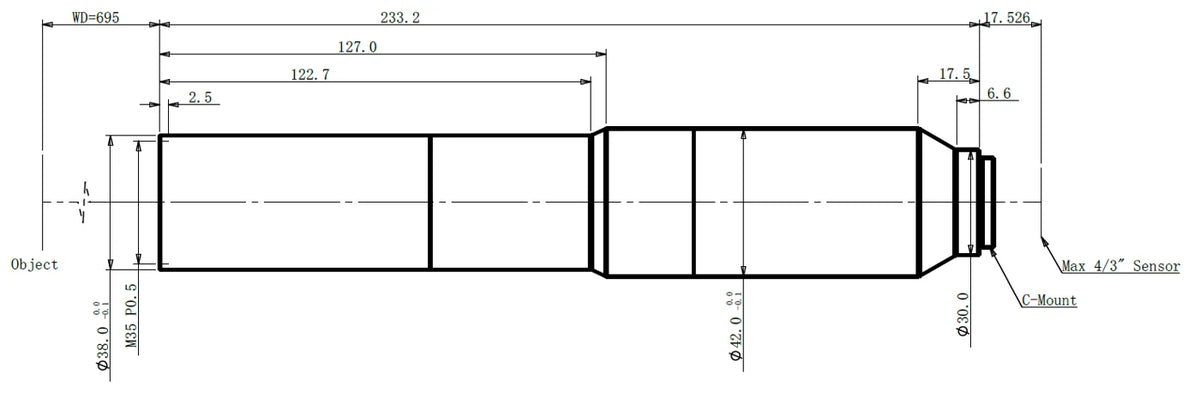 LS-TCL-0683 dimensions (mm)