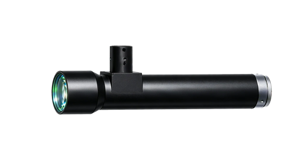 Object-side telecentric lens, 2x, 210 mm WD, 1", coaxial light port