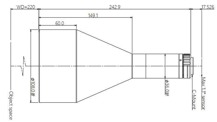 LS-TCL-0655 dimensions (mm)