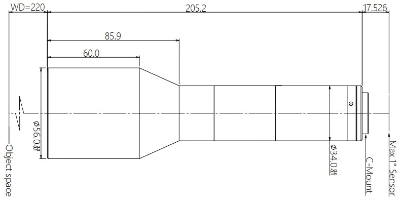 LS-KT-046-220 dimensions (mm)
