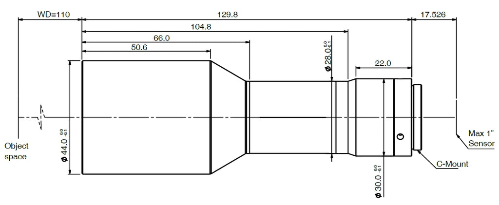 LS-KT-066-110 dimensions (mm)