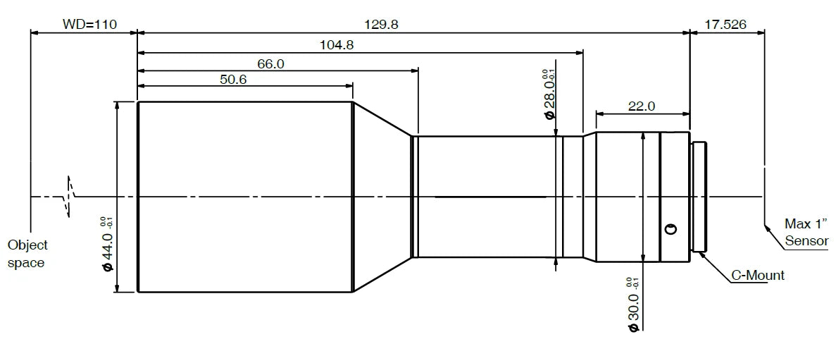 LS-KT-066-110 dimensions (mm)