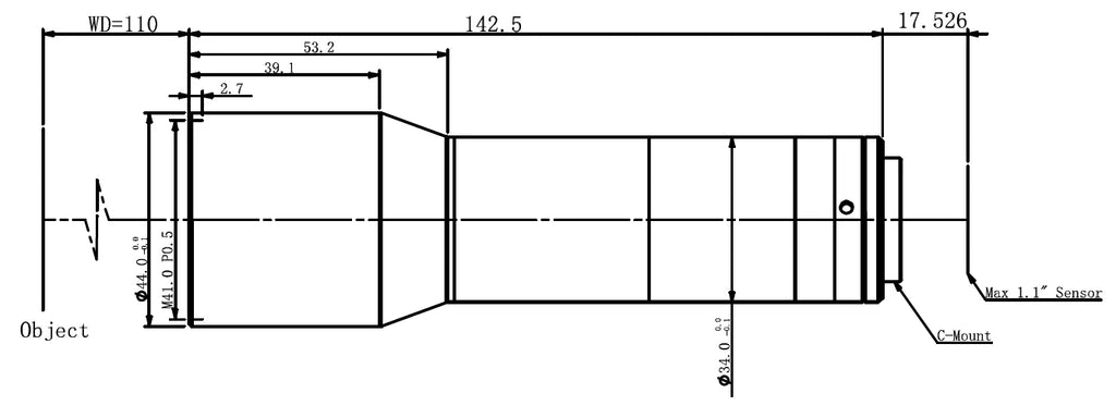 LS-TCL-0632 dimensions (mm)