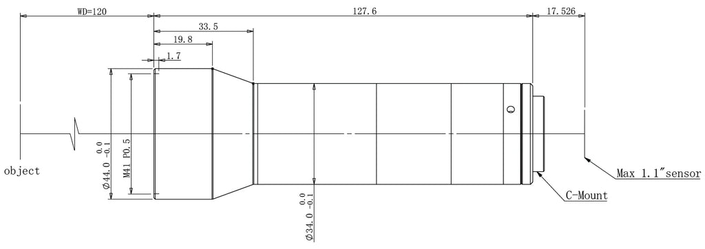 LS-TCL-0653 dimensions (mm)