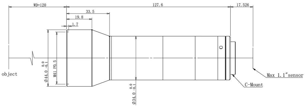 LS-TCL-0653 dimensions (mm)