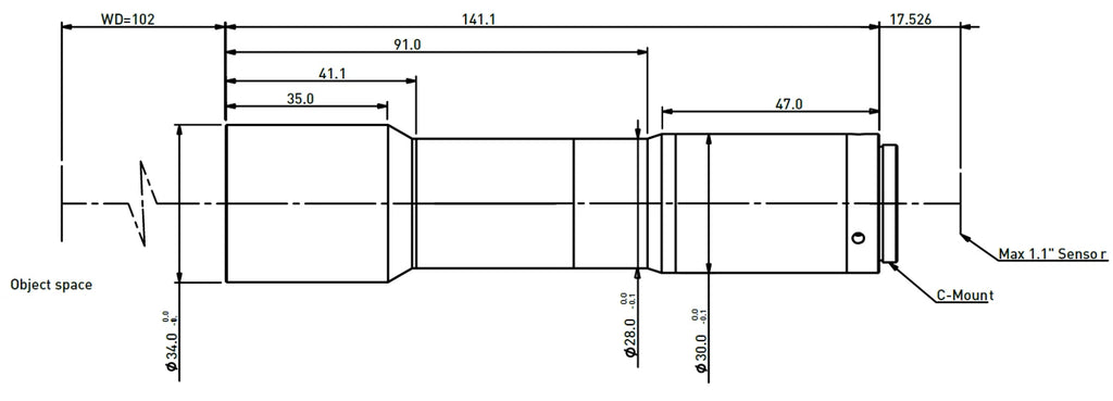 LS-TCL-0637 dimensions (mm)