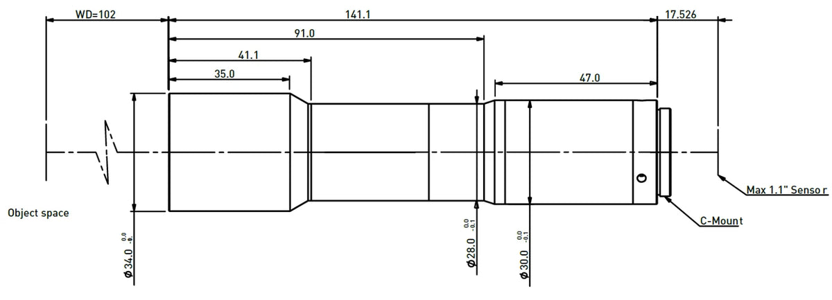 LS-TCL-0637 dimensions (mm)
