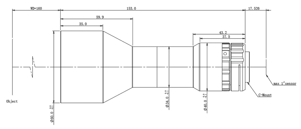 LS-TCL-0644 dimensions (mm)