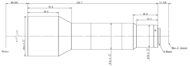 LS-KT10-042-285 dimensions (mm)