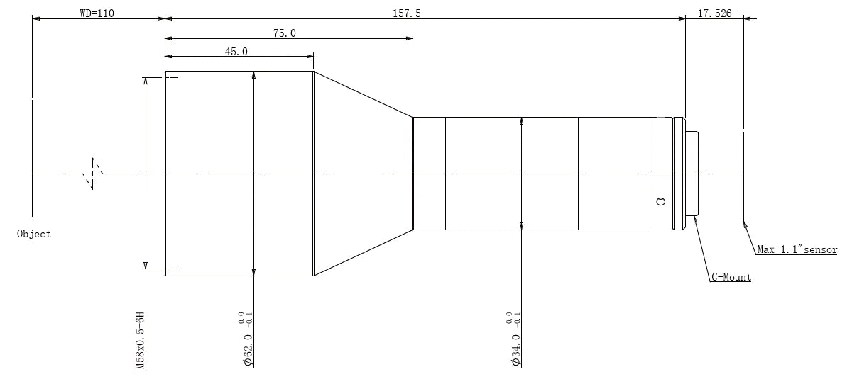 LS-TCL-0615 dimensions (mm)