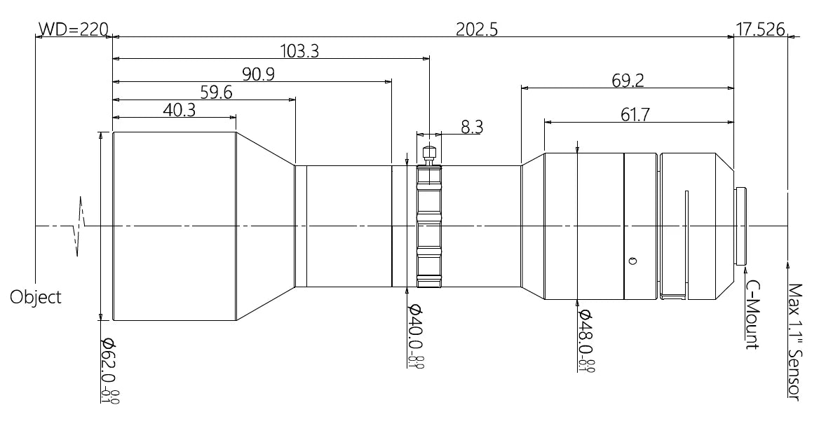LS-TCL-0626 dimensions (mm)