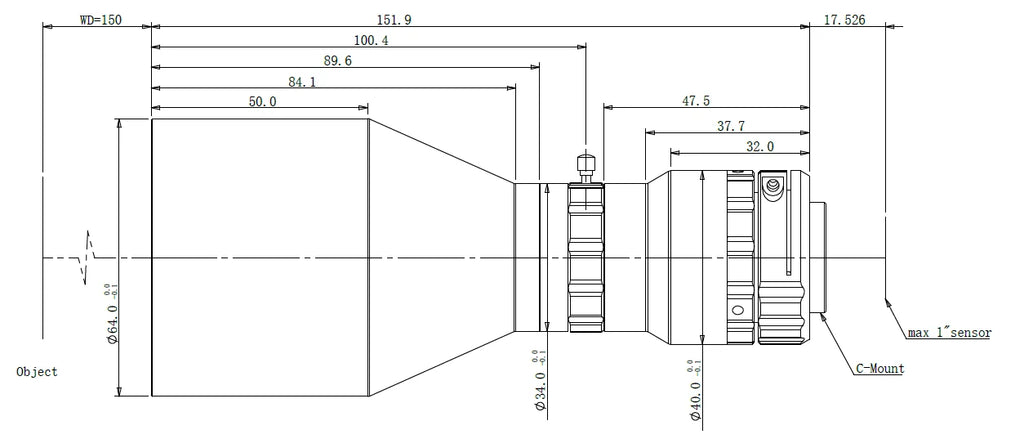 LS-TCL-0617 dimensions (mm)