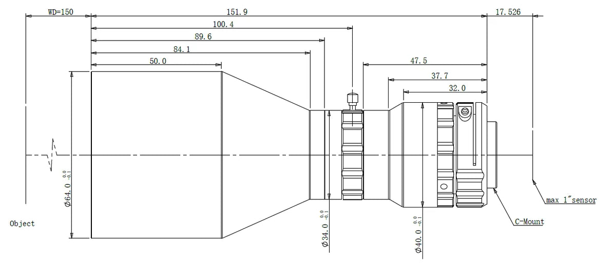 LS-TCL-0617 dimensions (mm)