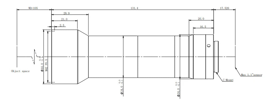 LS-TCL-0630 dimensions (mm)