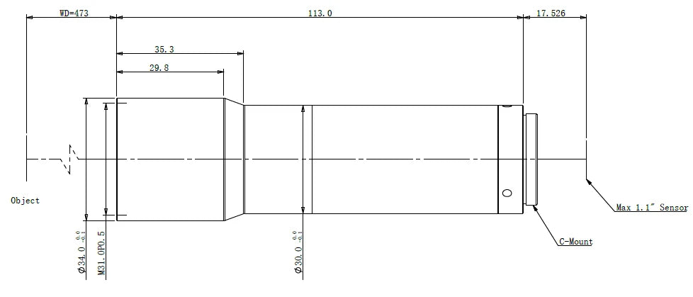 LS-TCL-0589 dimensions (mm)