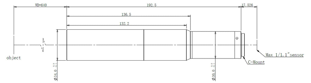 LS-KS-015-640 dimensions (mm)