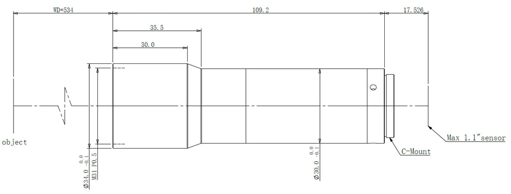 LS-TCL-0572 dimensions (mm)