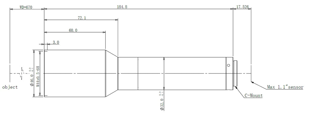 LS-TCL-0576 dimensions (mm)