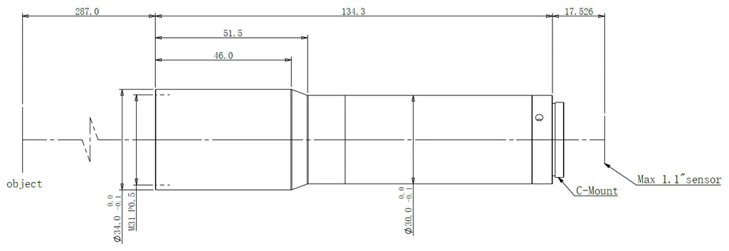 LS-TCL-0579 dimensions (mm)