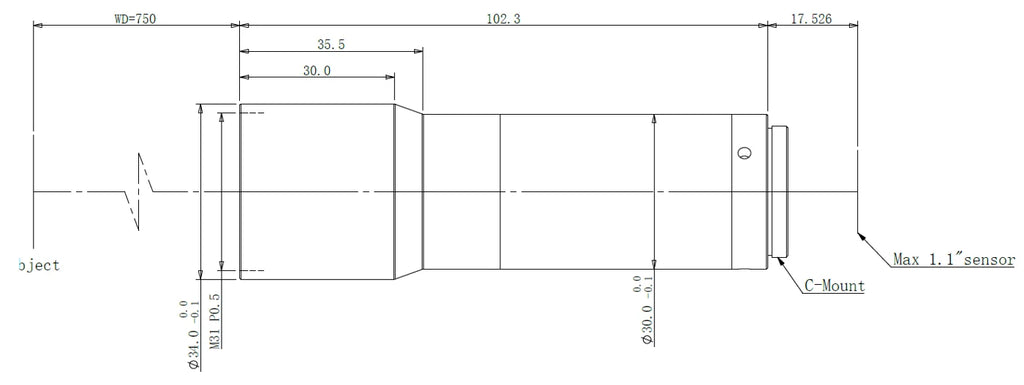 LS-TCL-0571 dimensions (mm)