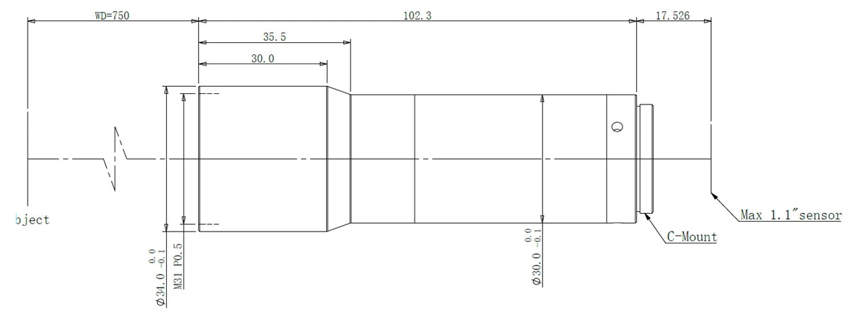 LS-TCL-0571 dimensions (mm)