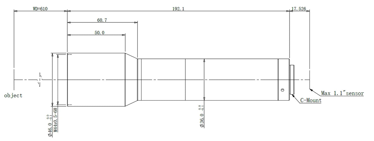 LS-TCL-0593 dimensions (mm)