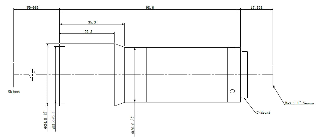 LS-TCL-0584 dimensions (mm)