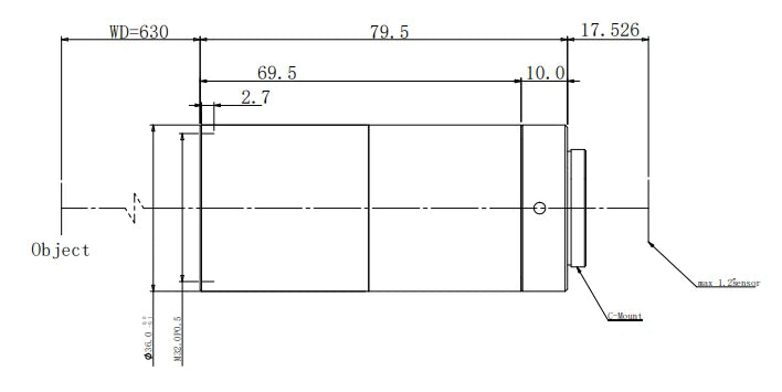 LS-TCL-0582 dimensions (mm)