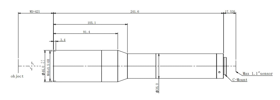 LS-TCL-0581 dimensions (mm)