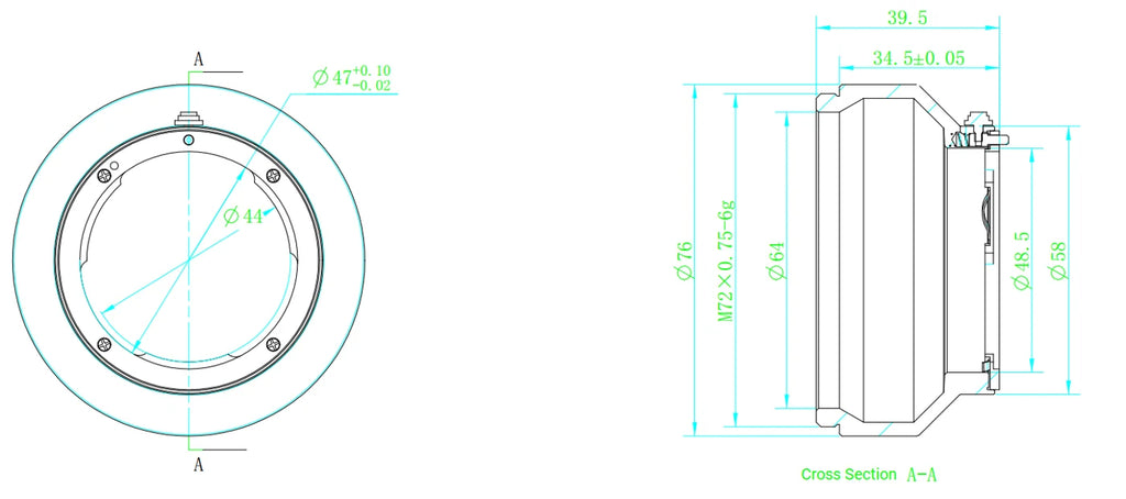 LS-LXR-0309 dimensions (mm)