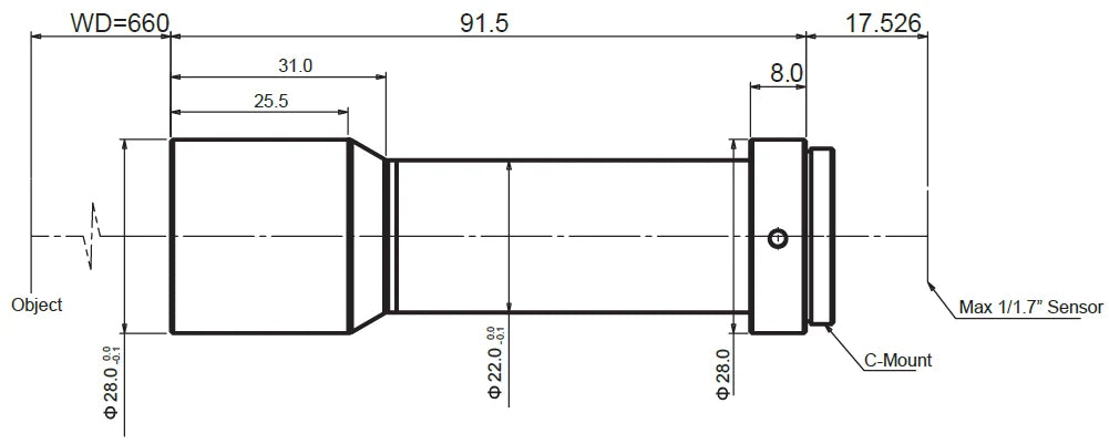 LS-HY-009-660 dimensions (mm)