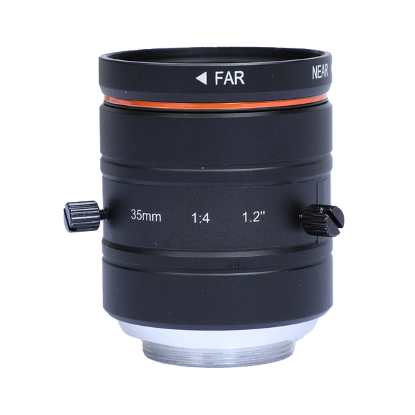 35 mm, Fixed Iris F4, 1.2", 25 MP lens, C-mount