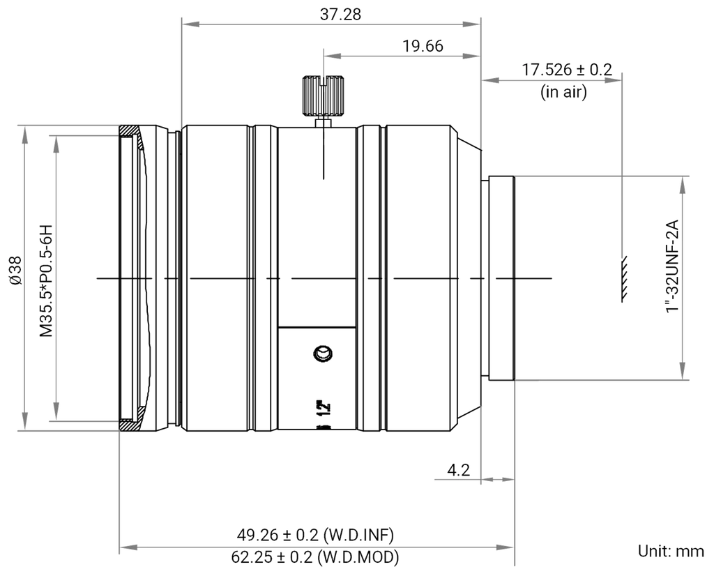 LS-FFL-1413 dimensions (mm)