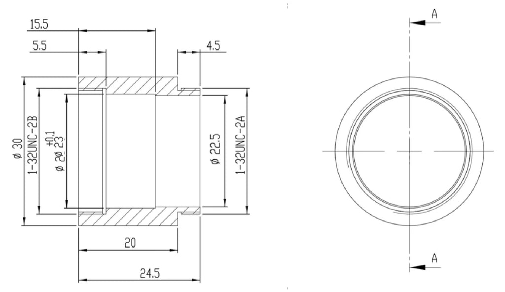 LS-LXR-0300 dimensions (mm)