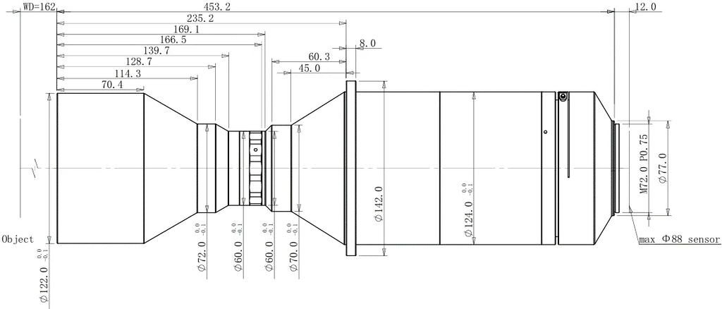 LS-TCL-0691 dimensions (mm)