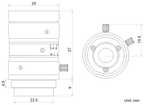 LS-FFL-1364 dimensions (mm)