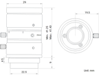 LS-FFL-1366 dimensions (mm)