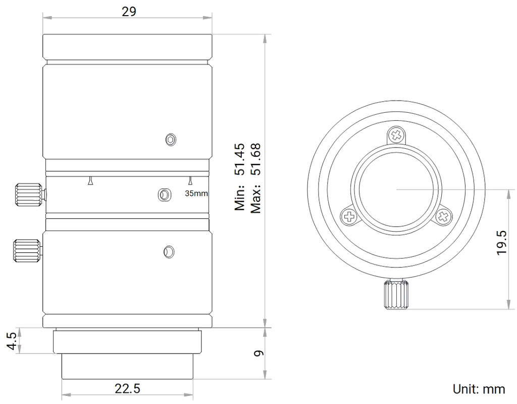 LS-FFL-1367 dimensions (mm)