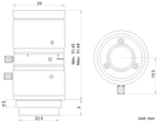 LS-FFL-1367 dimensions (mm)